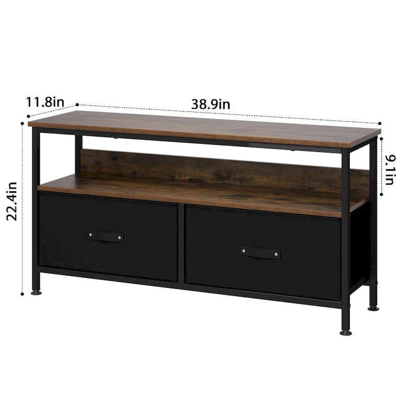 Entertainment Center with Storage TV Stand for Bedroom
