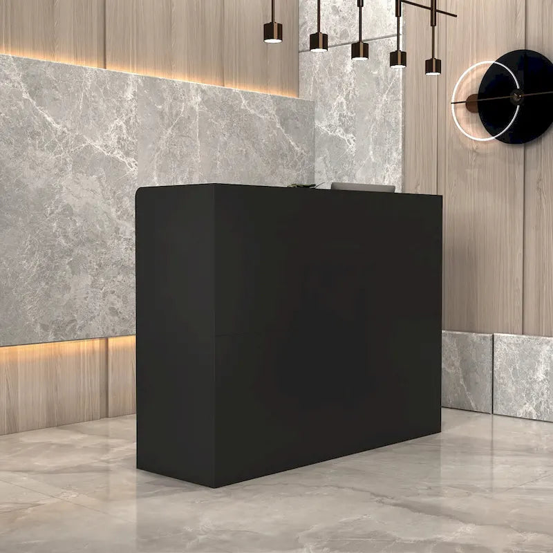 3-Drawer Reception Desk Reception Table Computer Writing Desk Working