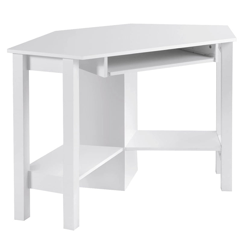 Wooden Corner Computer Desk with Drawer Office Study Table
