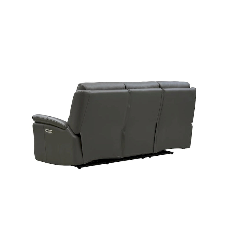 Zero Gravity Power Reclining Top Grain Leather Sofa with Adjustable Headrest