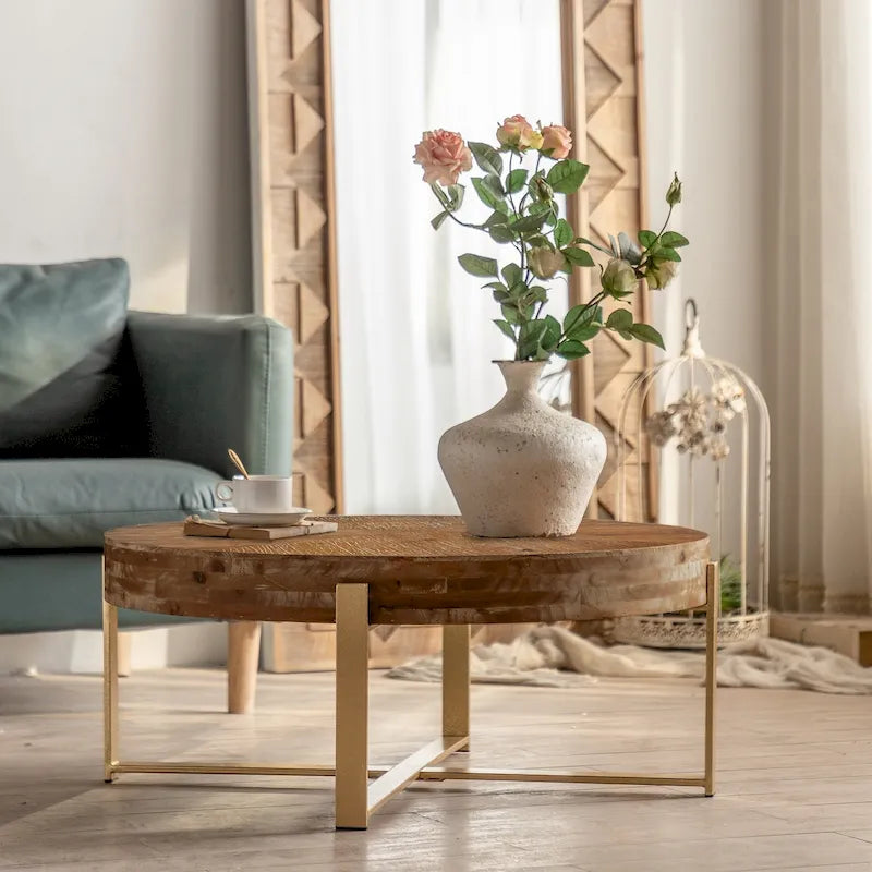 31.29Modern Retro Splicing Round Coffee Table