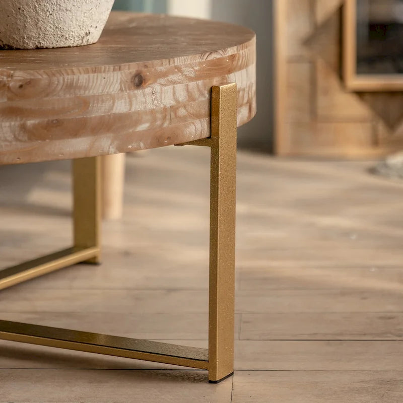 31.29Modern Retro Splicing Round Coffee Table