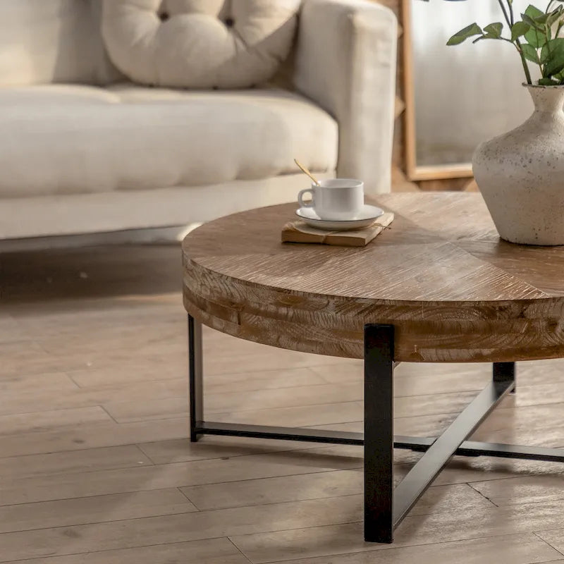 31.29Modern Retro Splicing Round Coffee Table