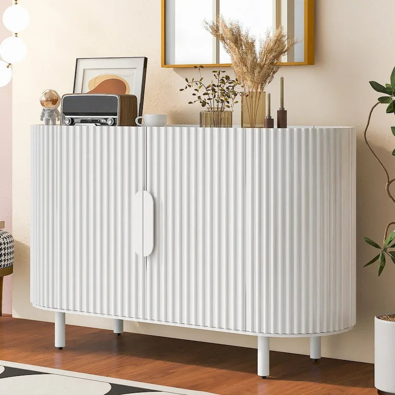 47.80 Inch high quality MDF Sideboard with Adjustable Shelves - 47.80 x 16.50